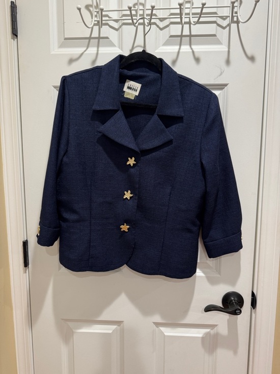 Leslie Fay Jackets & Blazers - Leslie Fay Navy Blazer with Star Buttons
